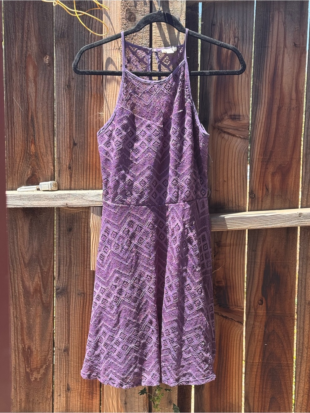 miami Purple Lace Mini Dress